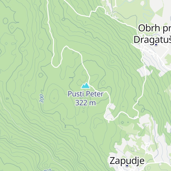 Map of Pusti Peter