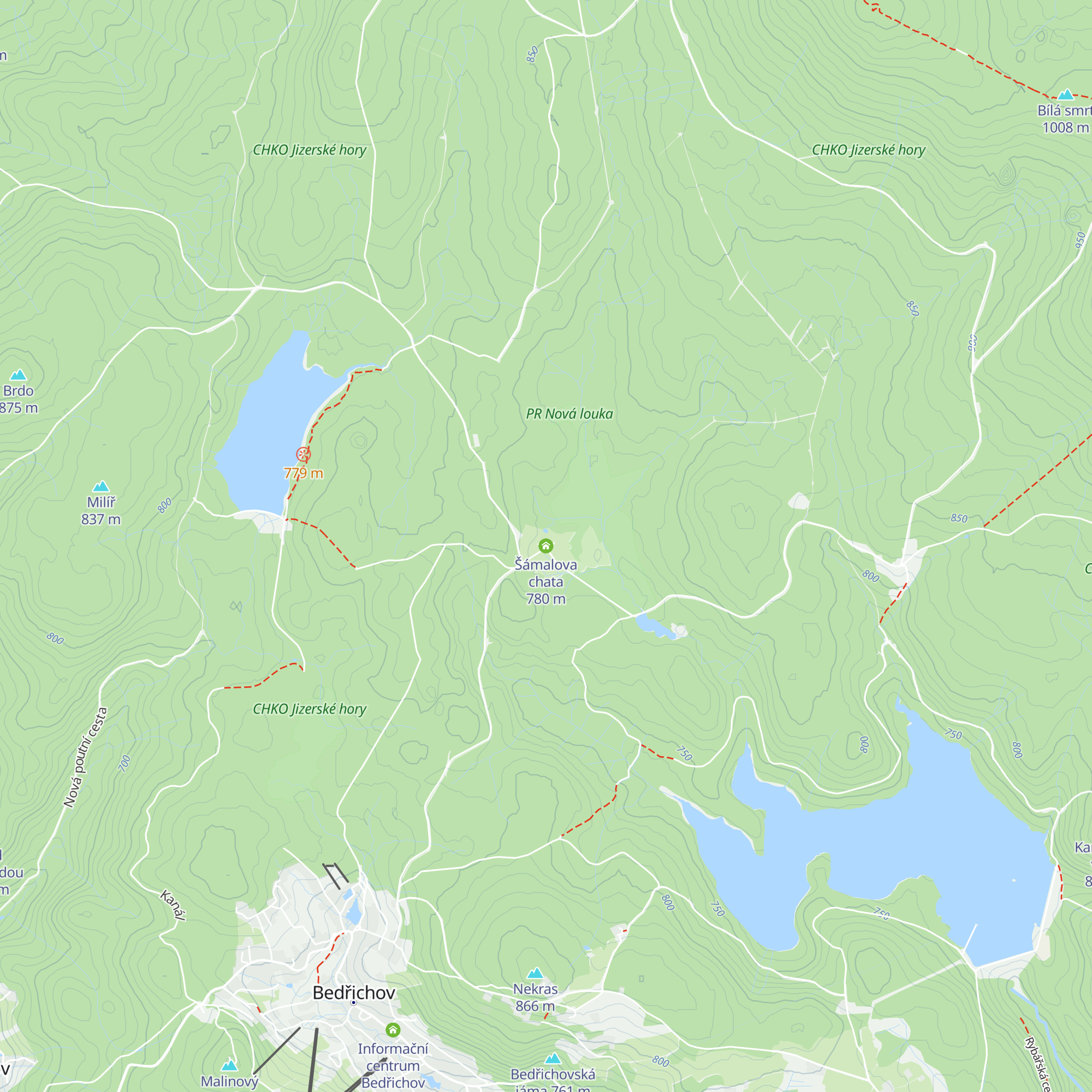 Šámalova chata map