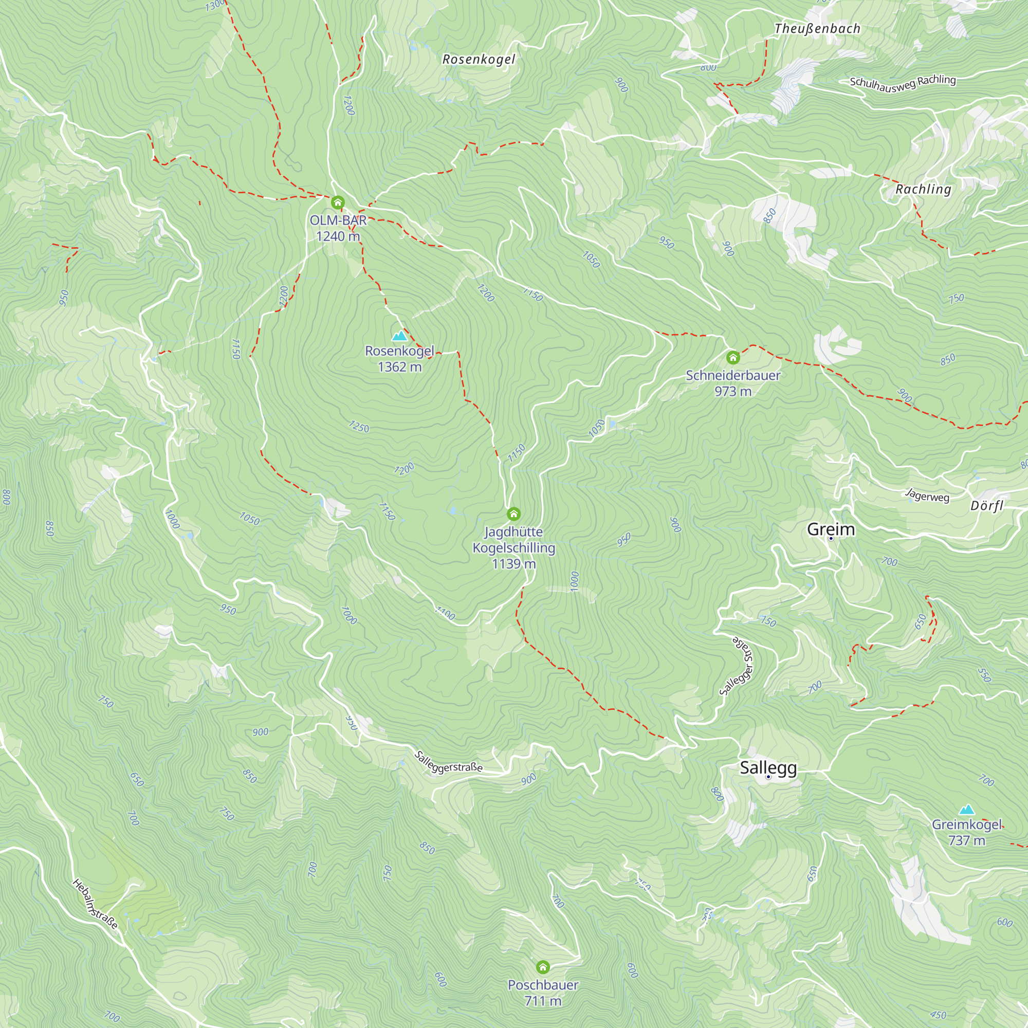 Jagdhütte Kogelschilling map