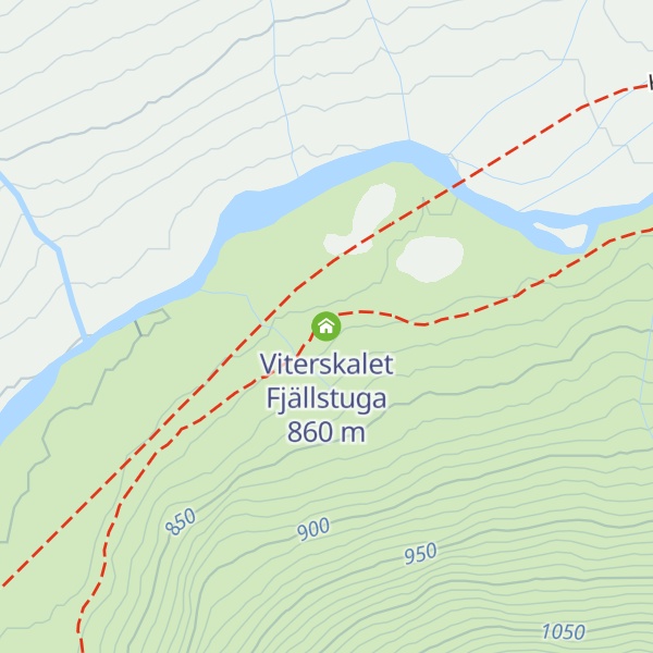 Map of Viterskalet Fjällstuga
