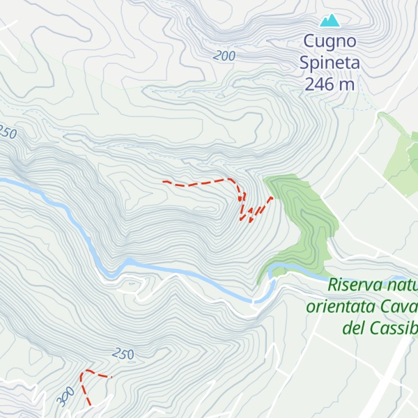 Map of Cugno Mola
