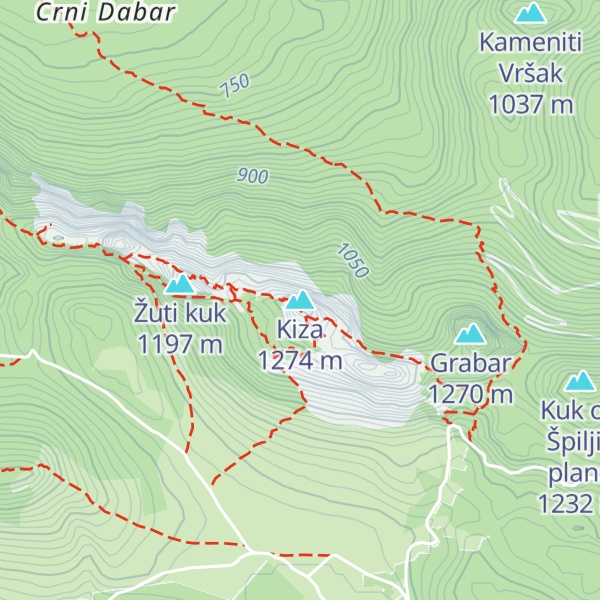 Map of Kiza