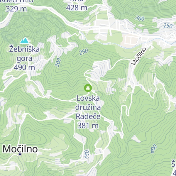 Map of Lovska družina Radeče