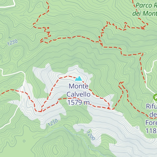 Map of Monte Calvello