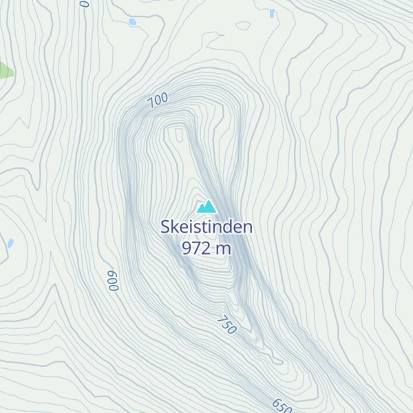 Map of Skeistinden