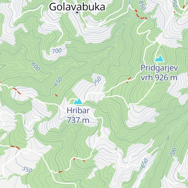 Map of Tomažič