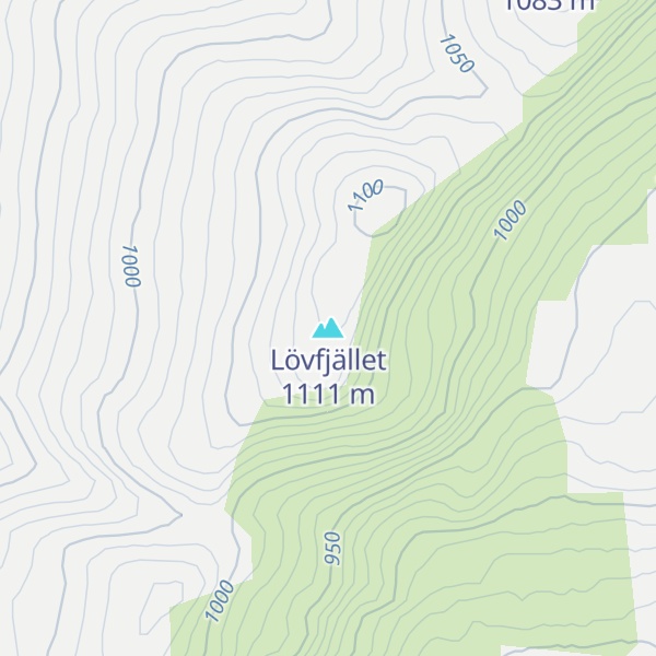 Map of Lövfjället