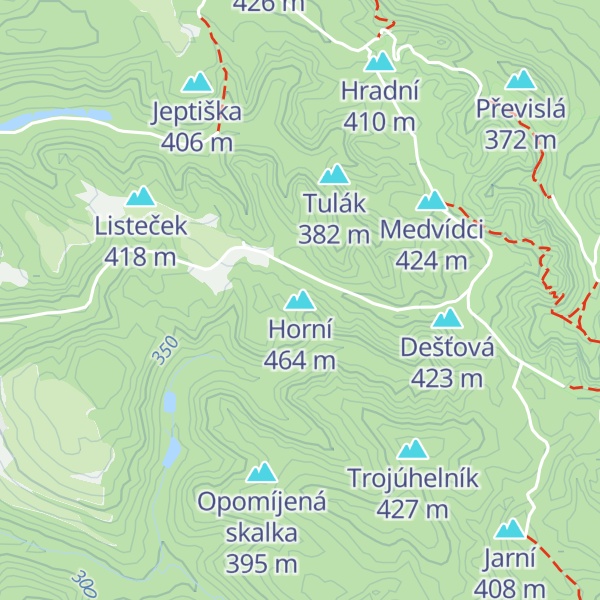 Map of Horní