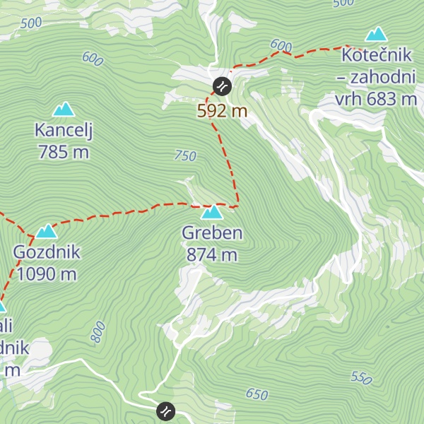 Map of Greben