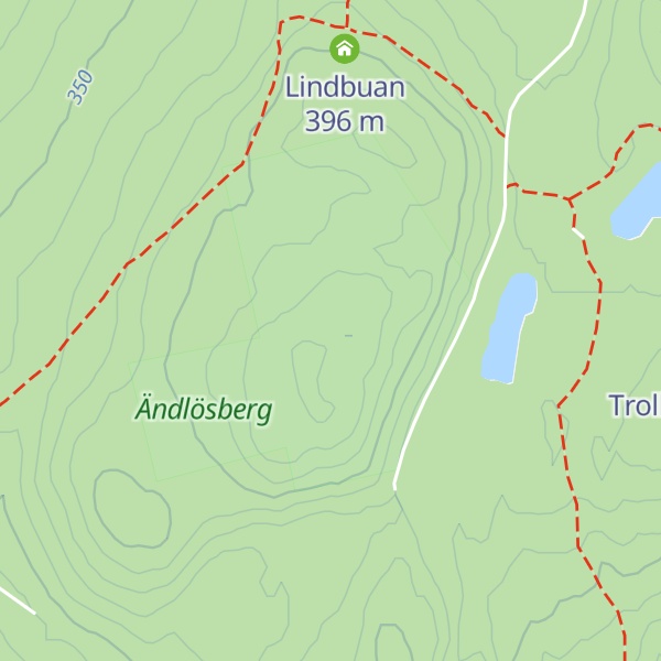 Map of Ändlösberget