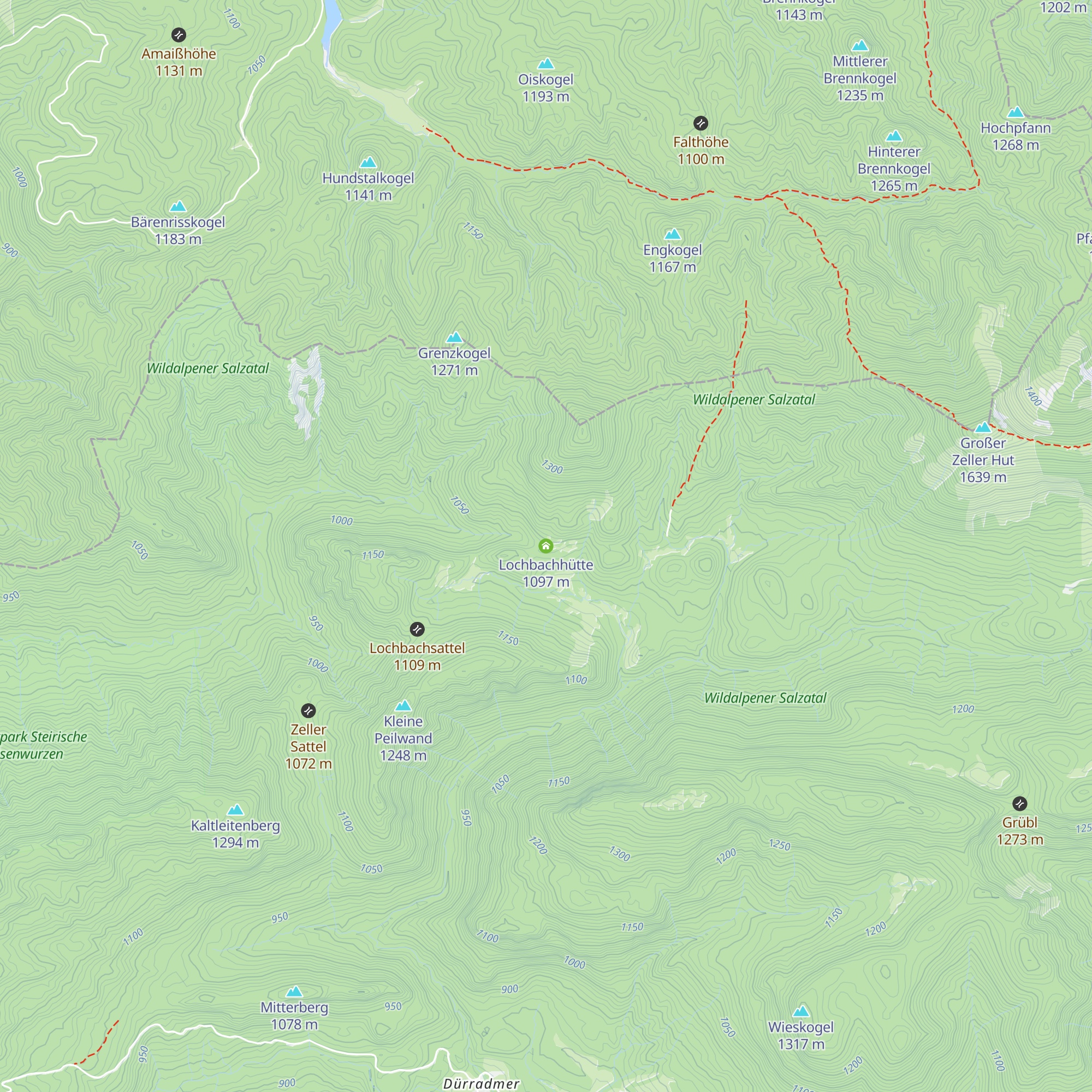 Lochbachhütte map