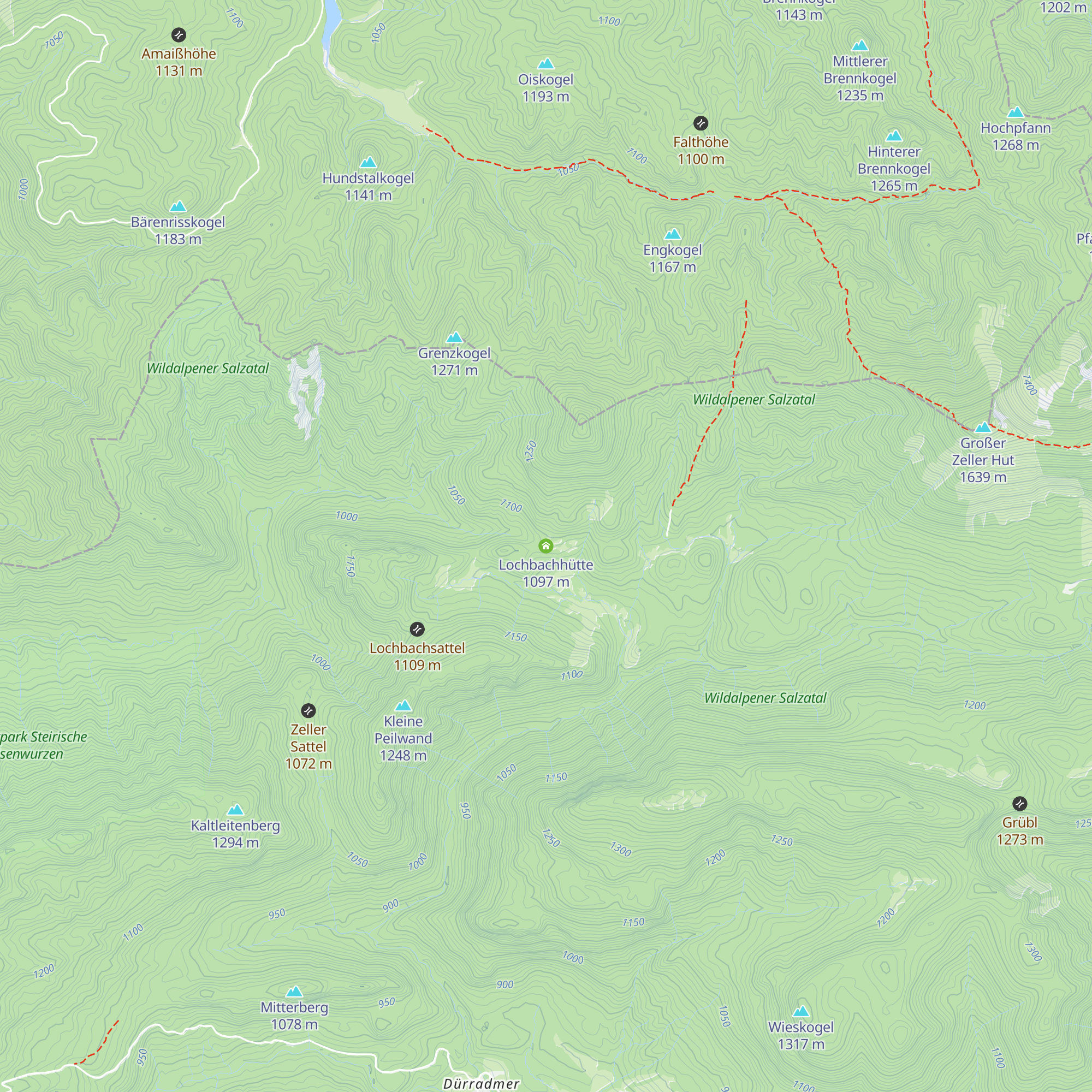 Lochbachhütte map