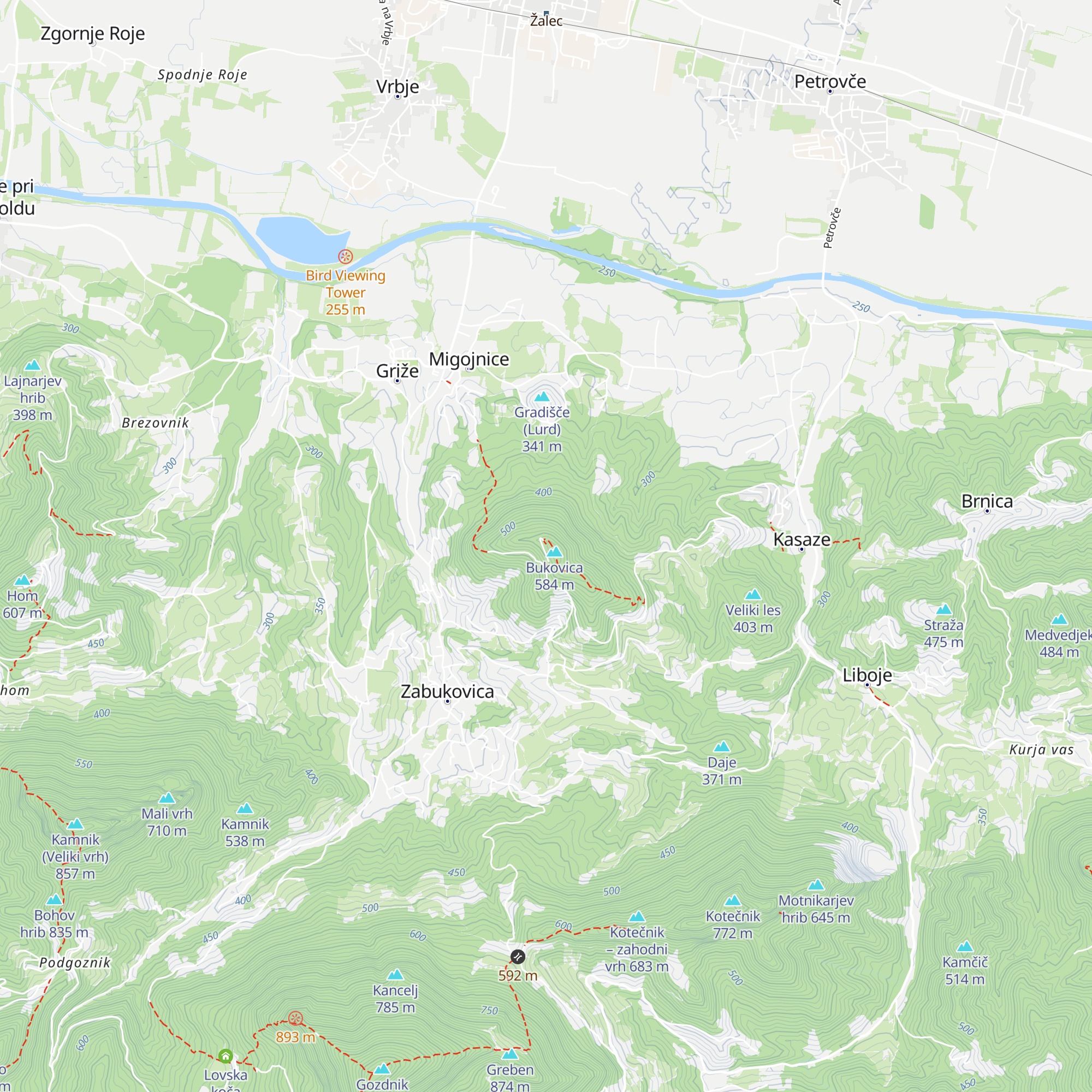 Dom na Bukovici map