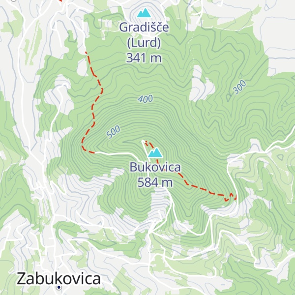 Map of Dom na Bukovici