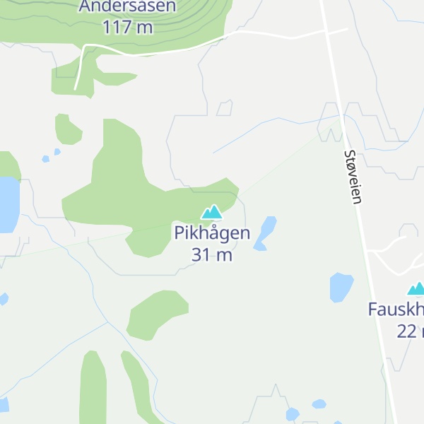 Map of Pikhågen