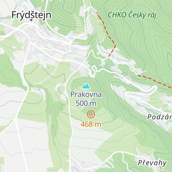 Map of Prakovna