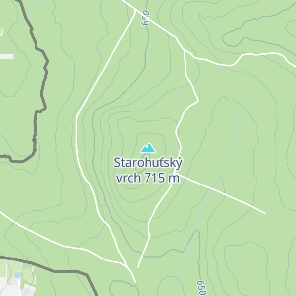 Map of Starohuťský vrch