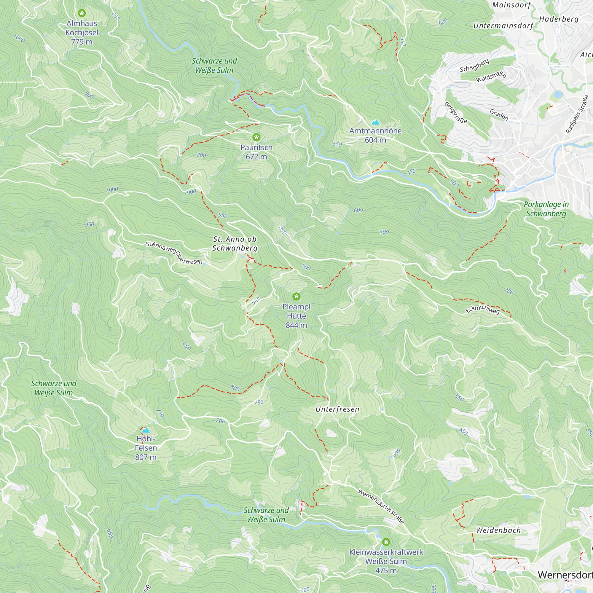 Pleampl Hütte map