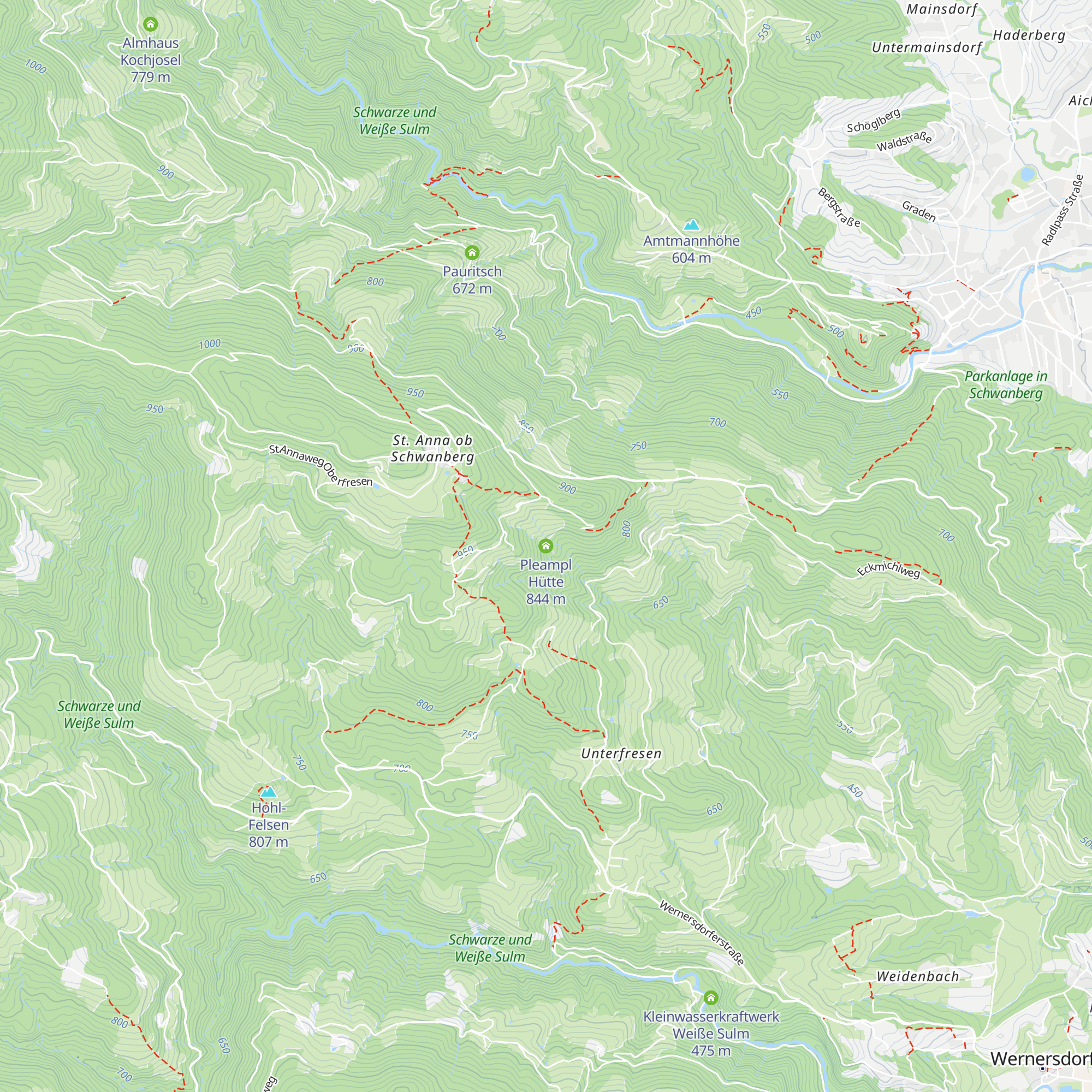 Pleampl Hütte map