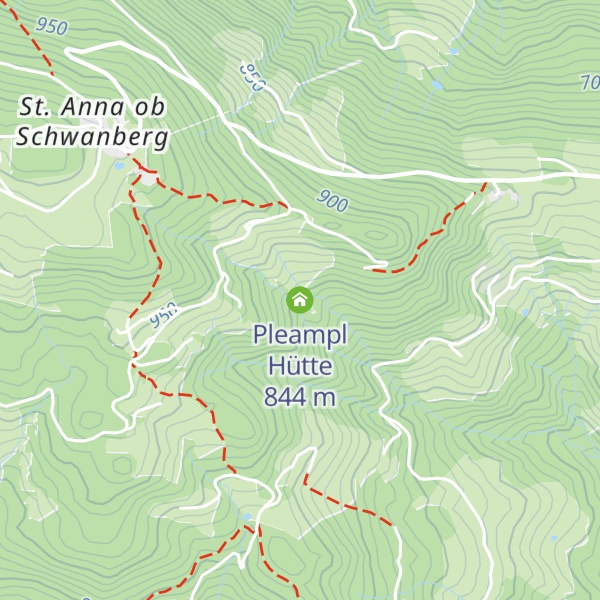 Map of Pleampl Hütte