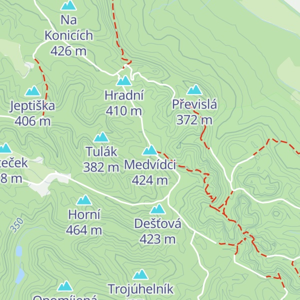 Map of Medvídci