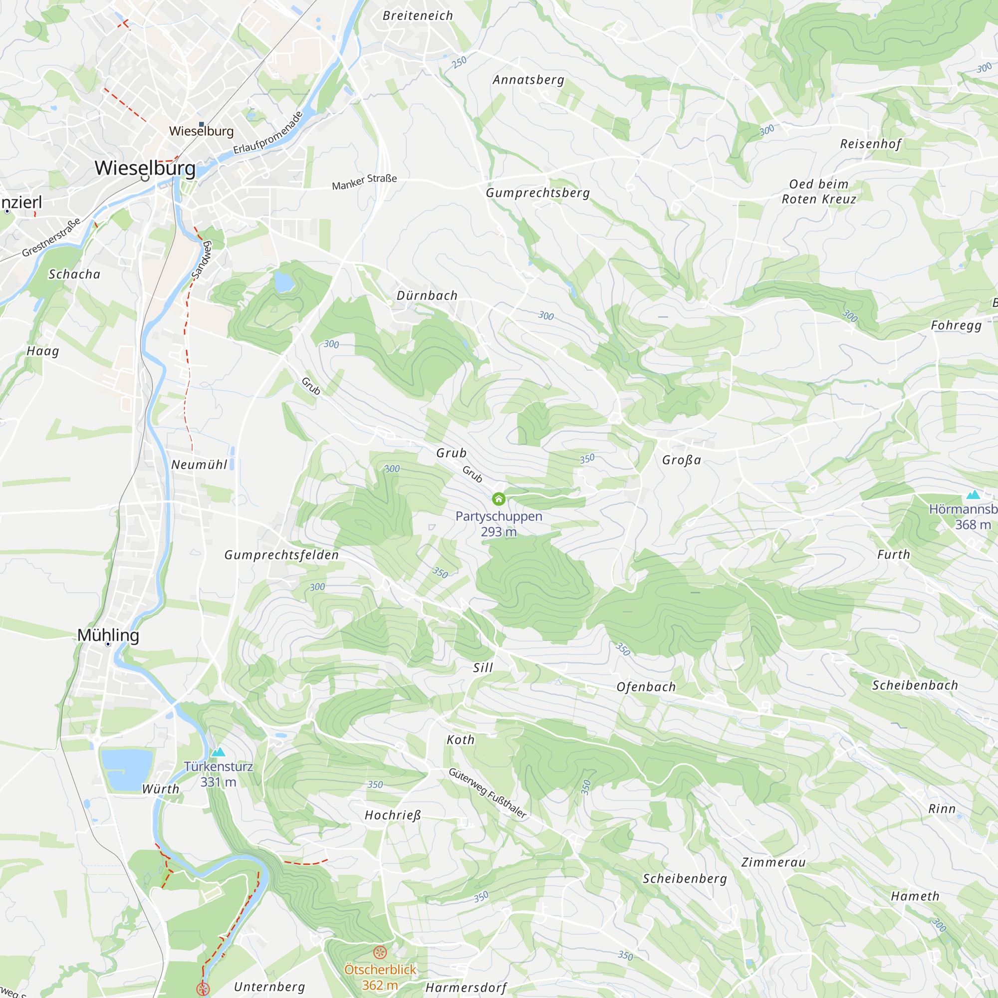 Partyschuppen map