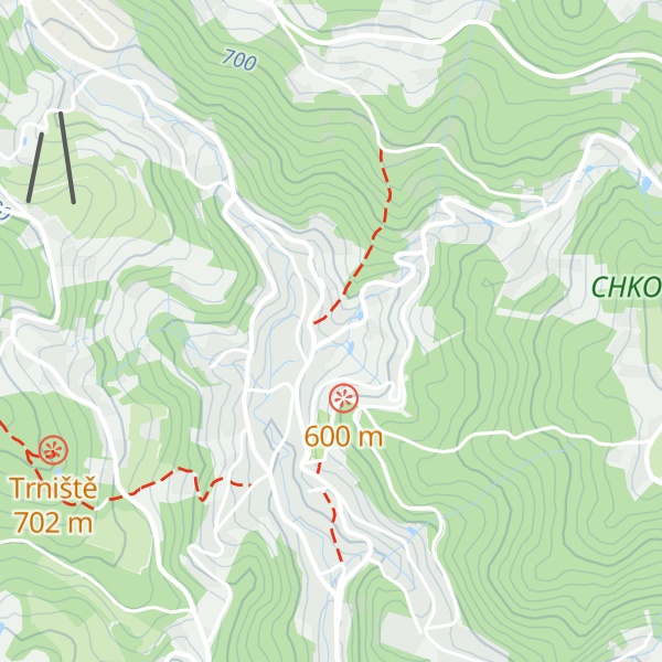 Map of Chata Rychtářka