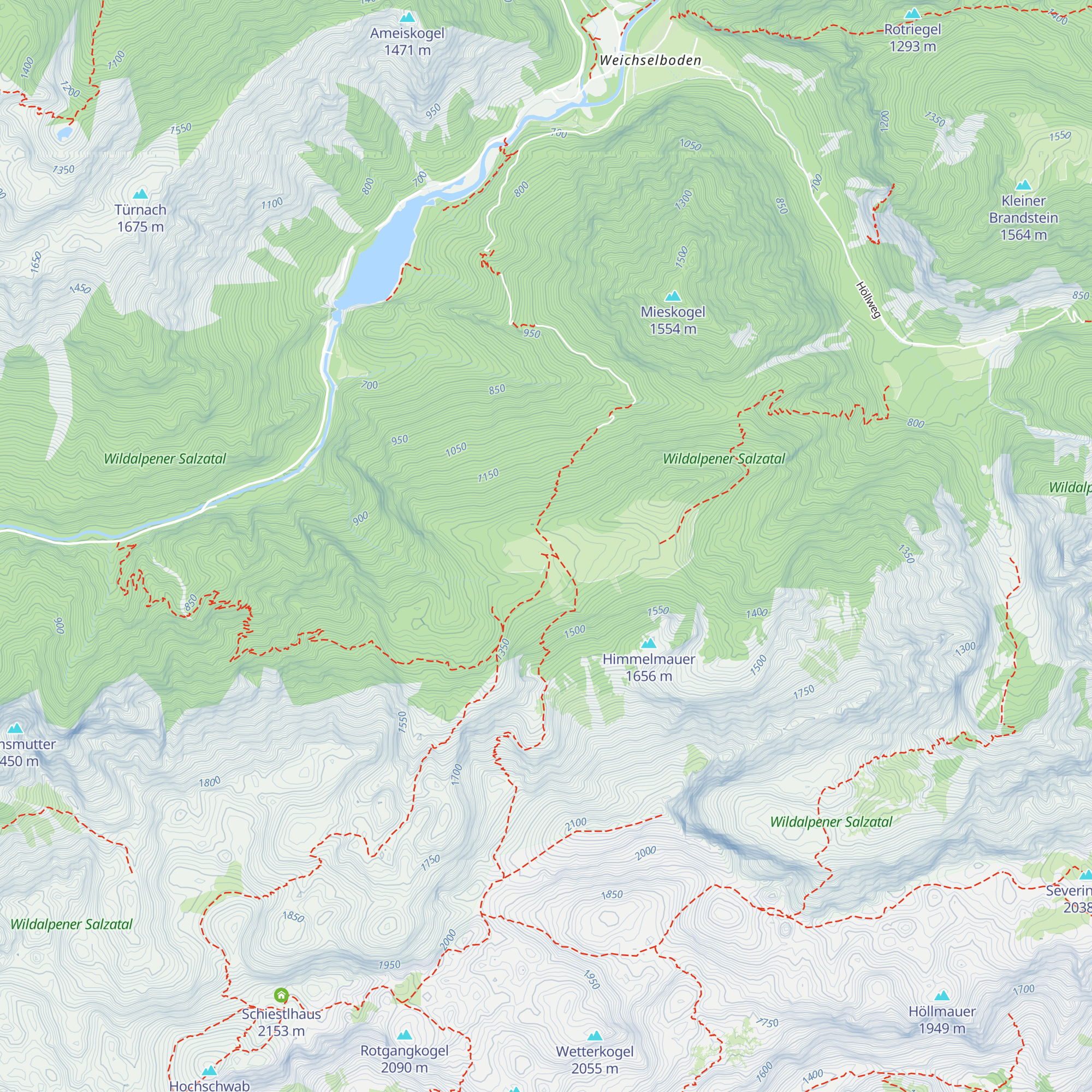 Edelbodenalm map