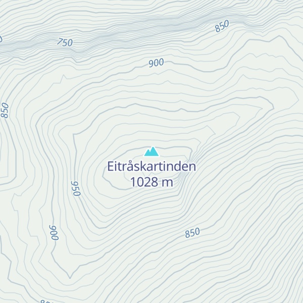 Map of Eitråskartinden