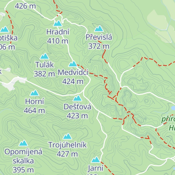 Map of Cestník