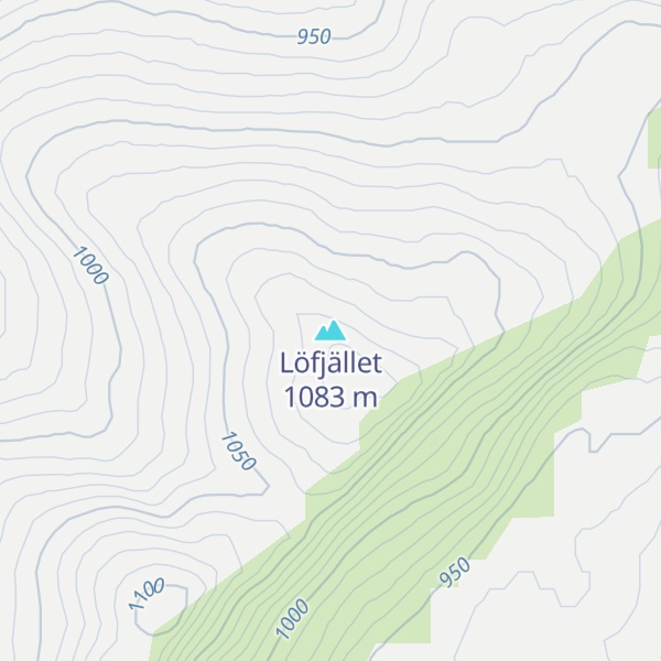 Map of Löfjället