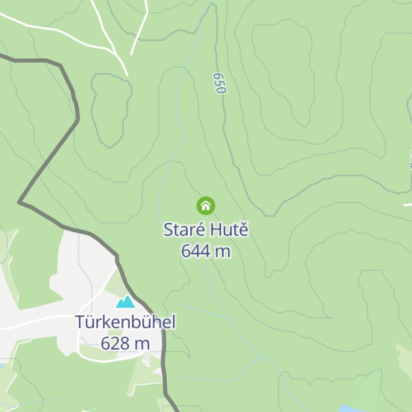 Map of Staré Hutě