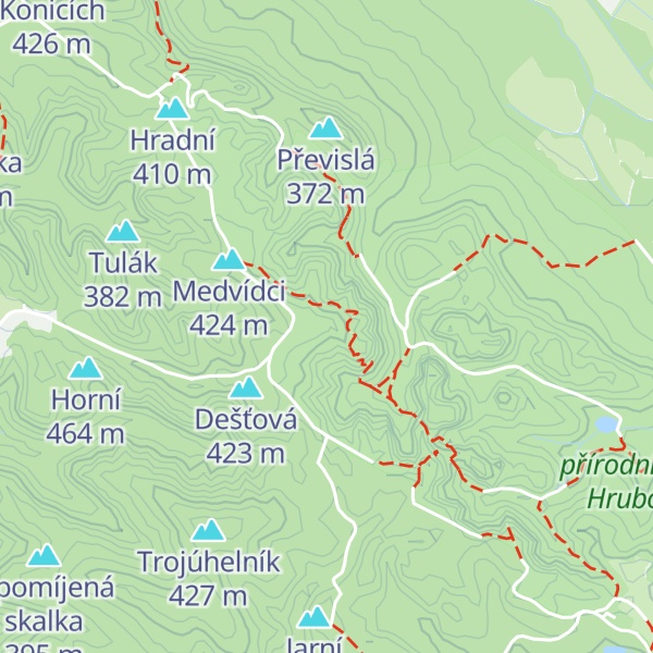 Map of Bodlák
