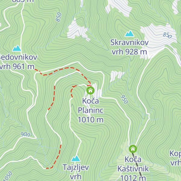 Map of Koča Planinc