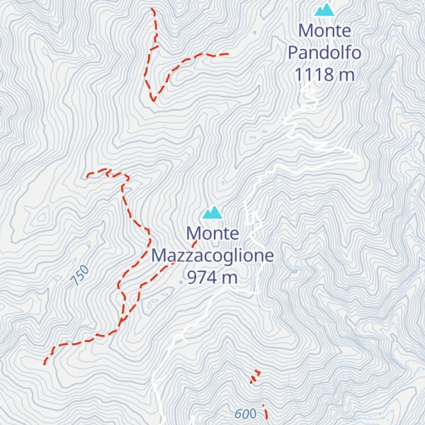Map of Monte Mazzacoglione