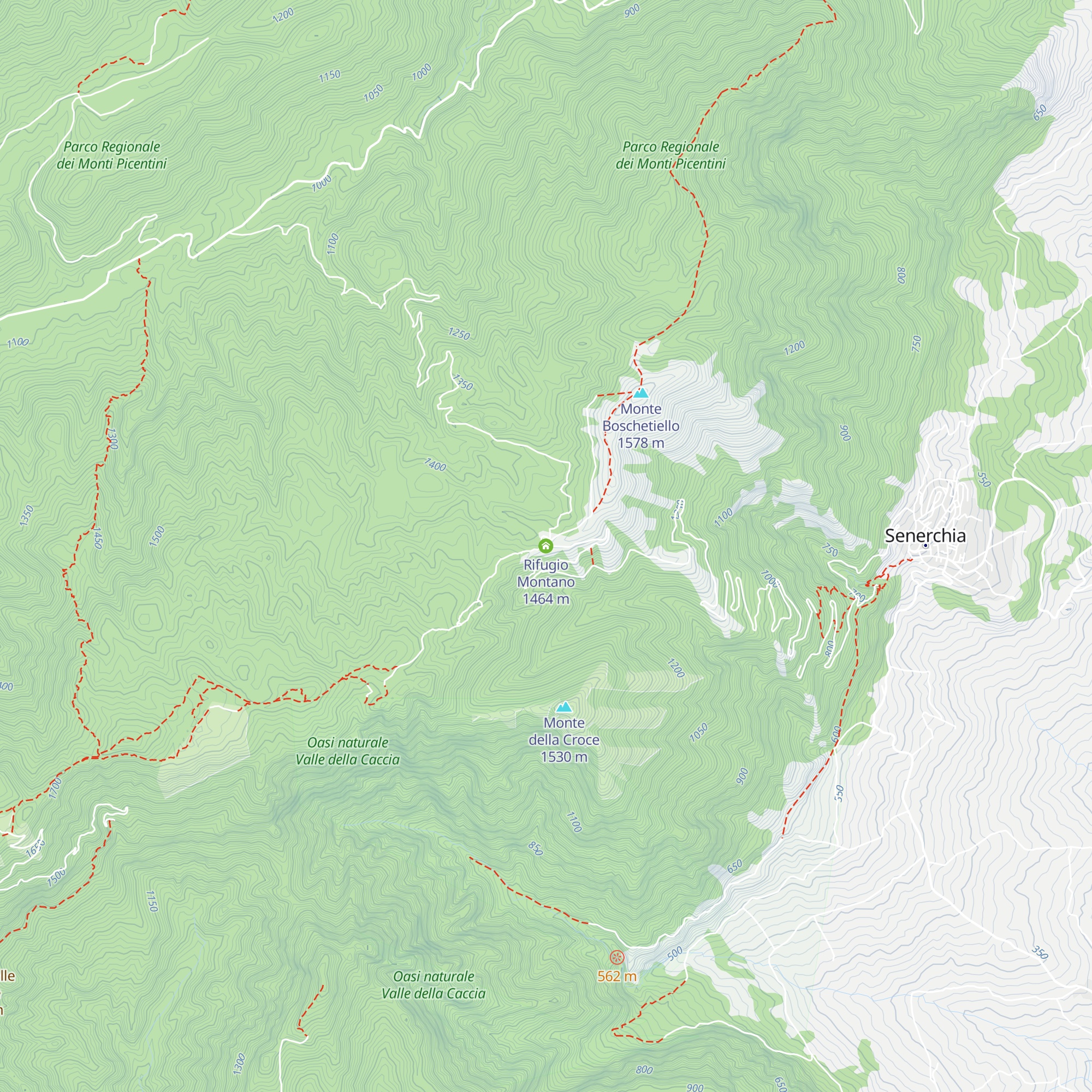 Rifugio Montano map