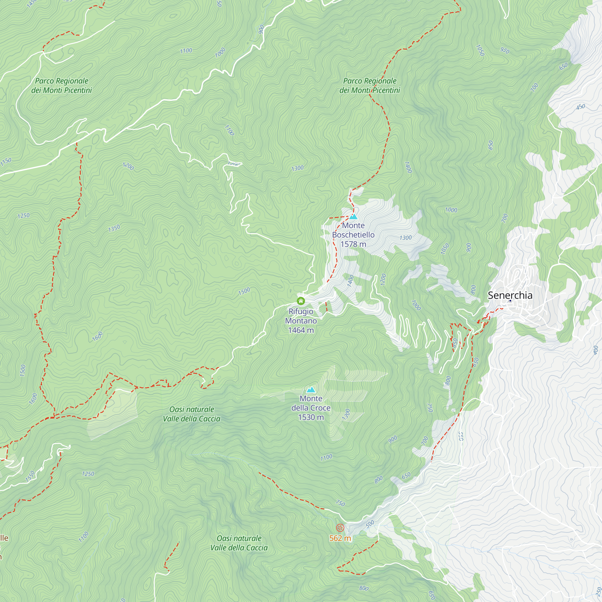 Rifugio Montano map