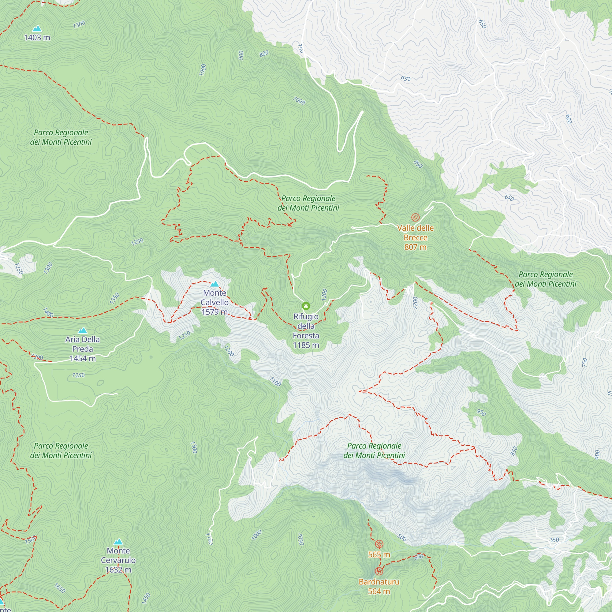 Rifugio della Foresta map