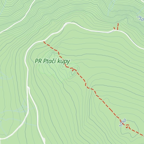 Map of Ptačí kupy