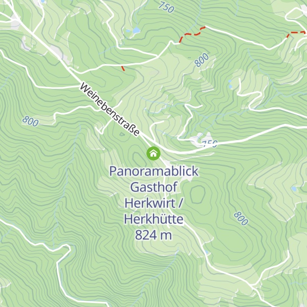 Map of Panoramablick Gasthof Herkwirt / Herkhütte