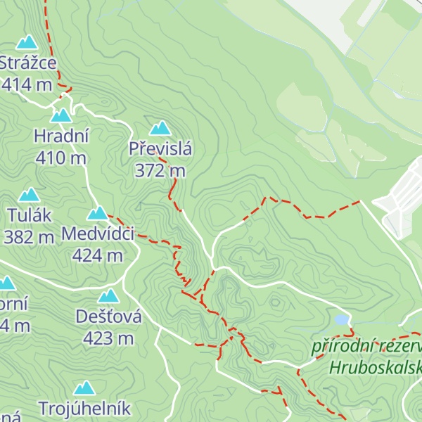 Map of Hříbek