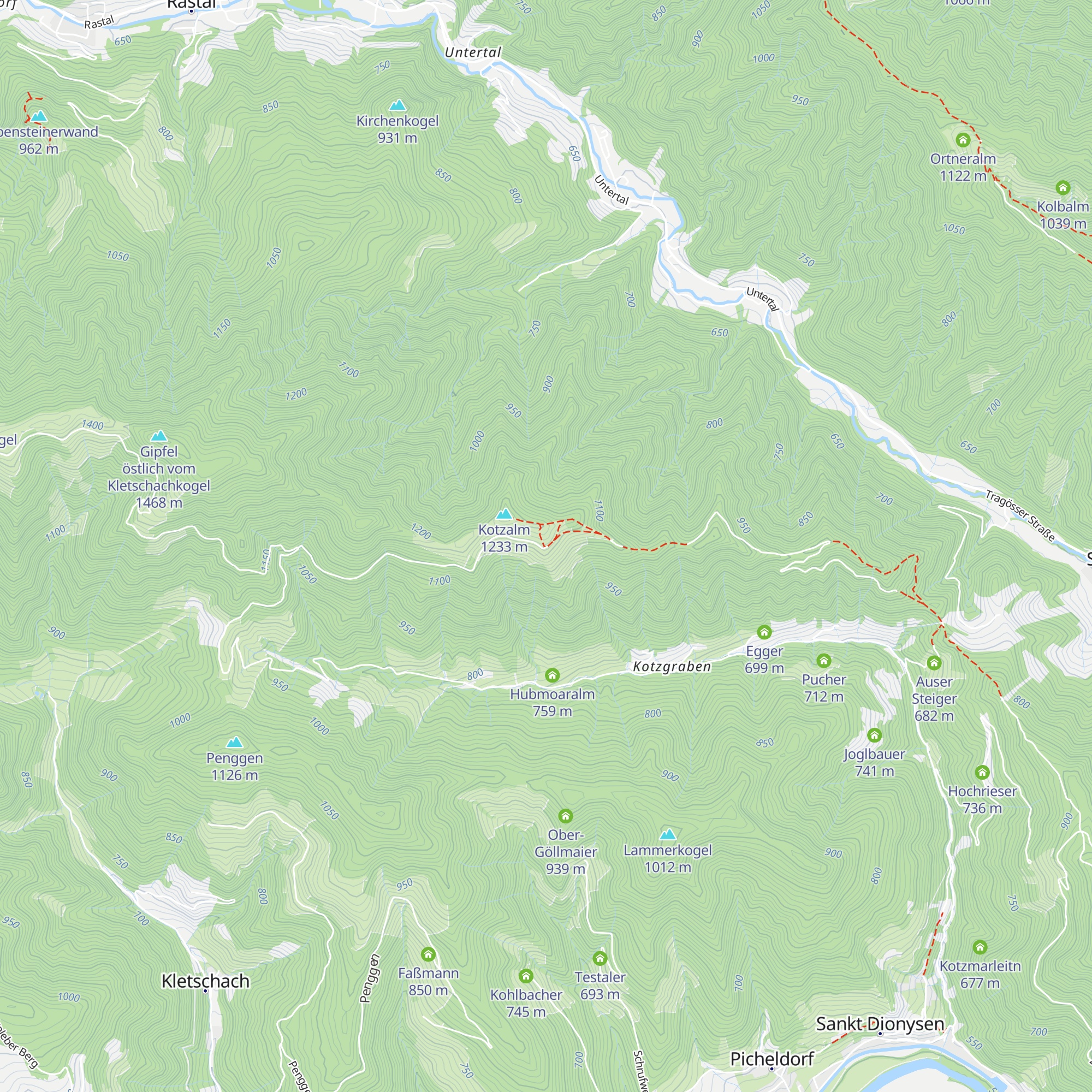 Kotzalm map