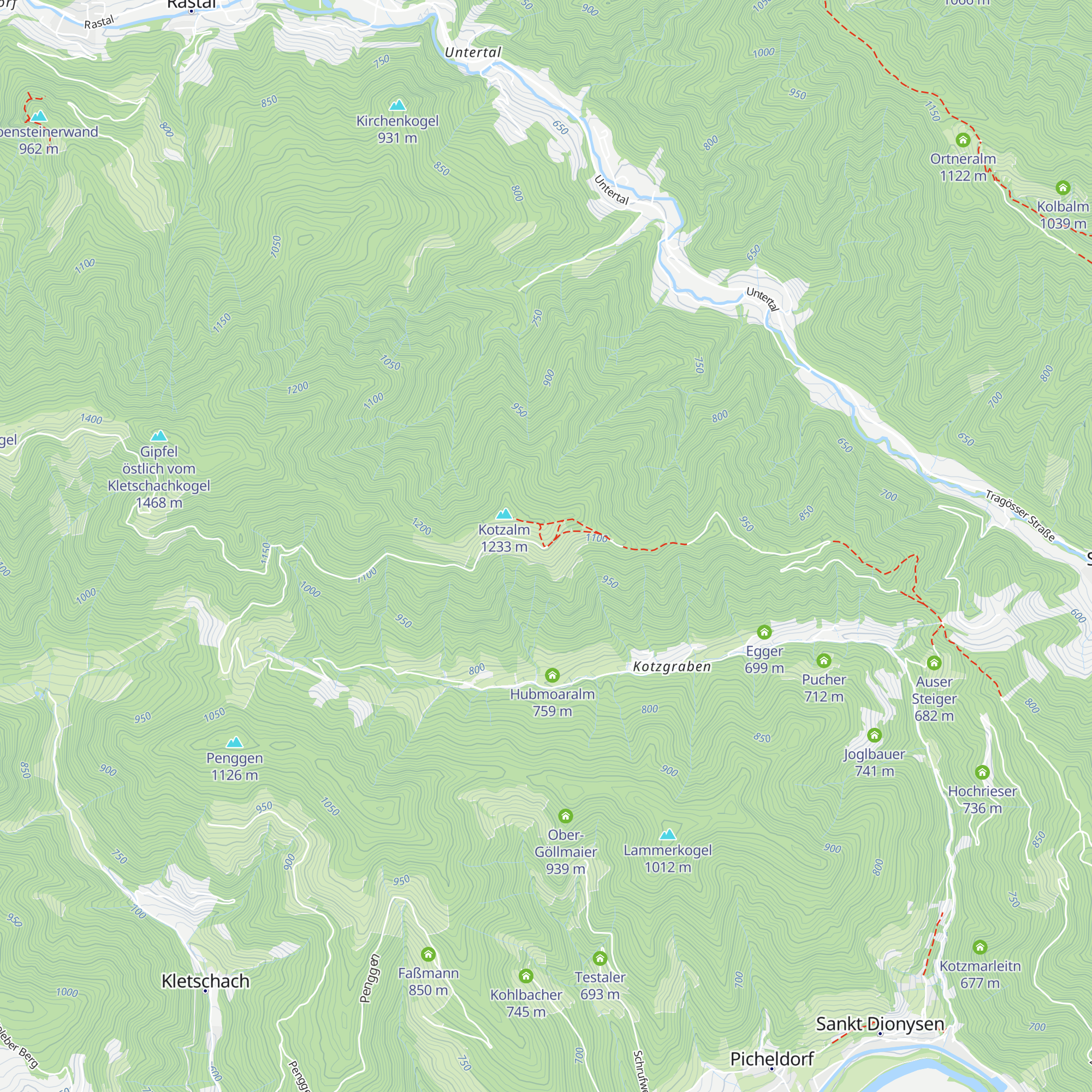 Kotzalm map