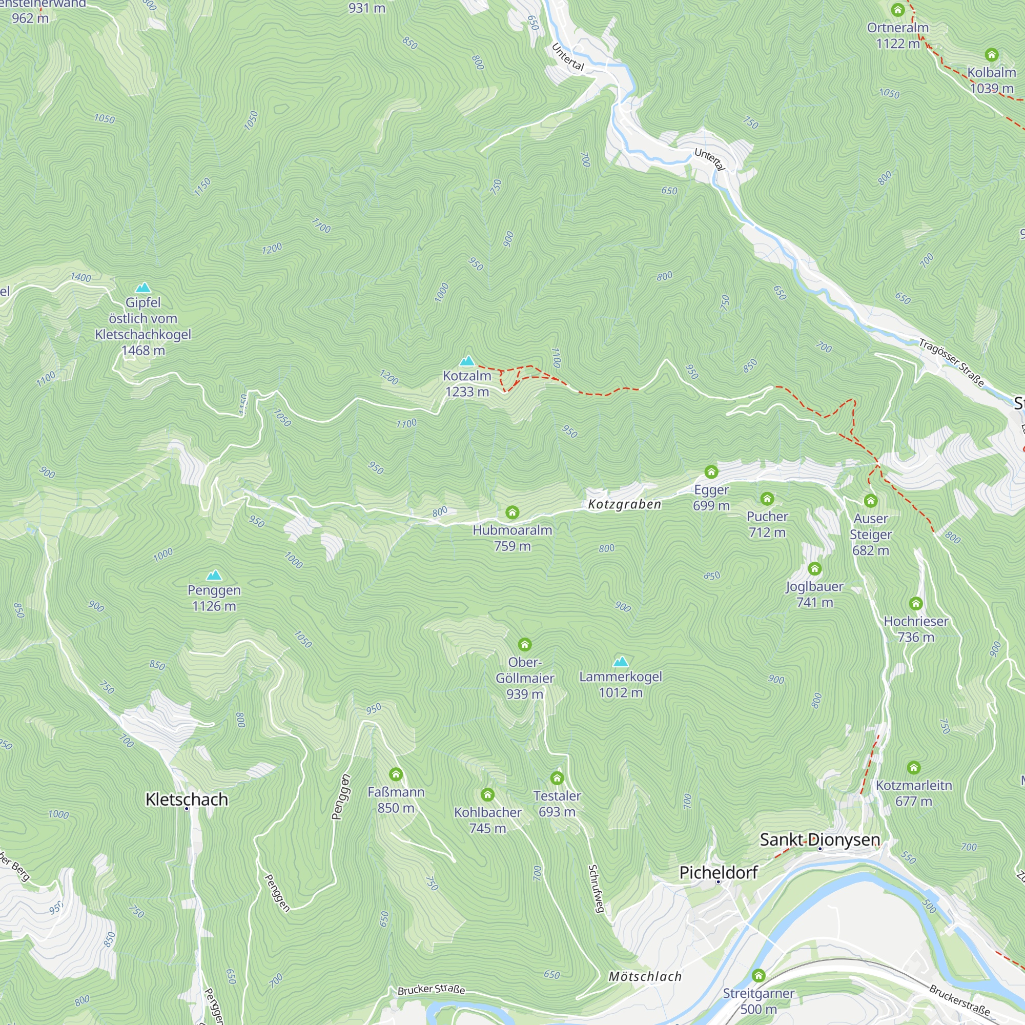 Hubmoaralm map