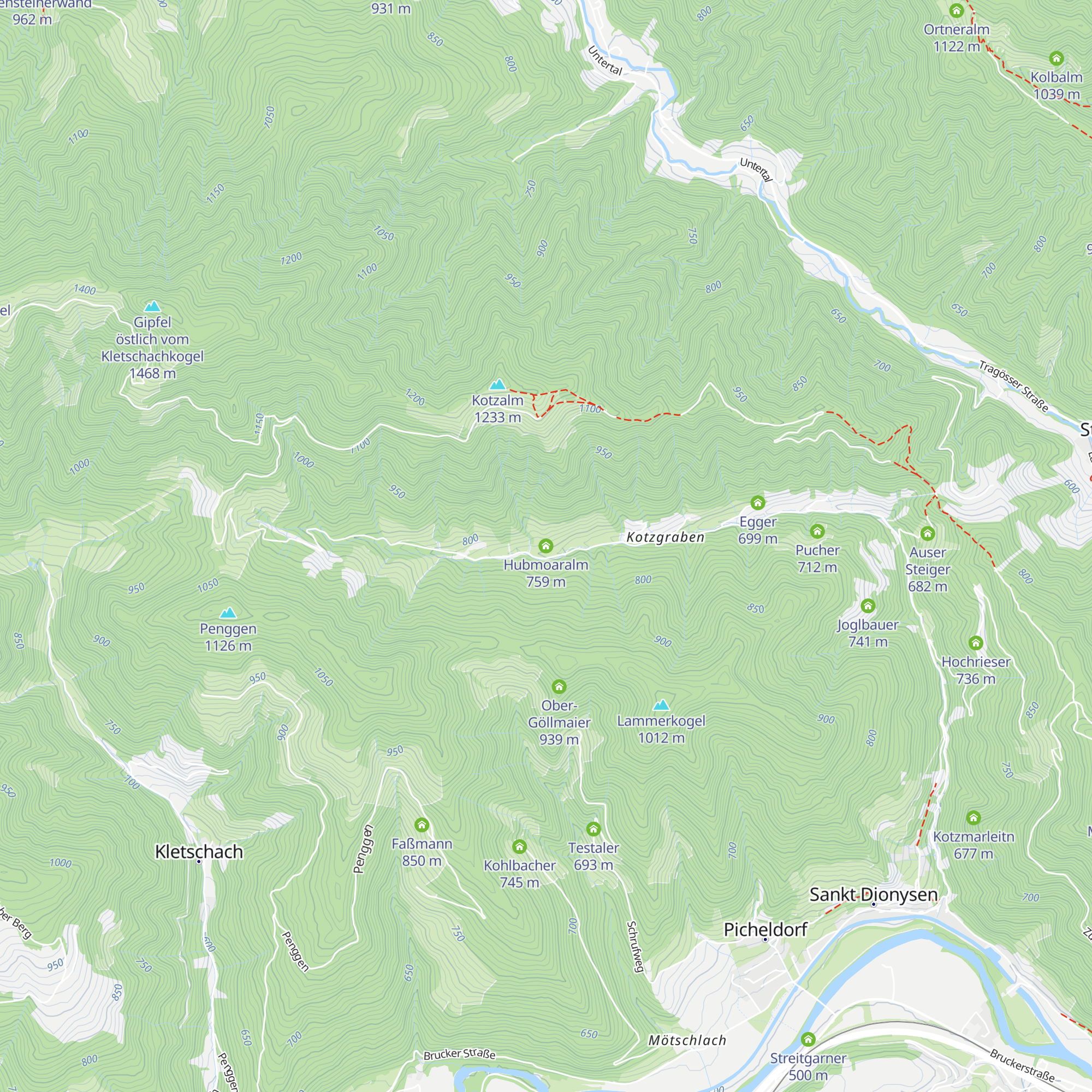 Hubmoaralm map