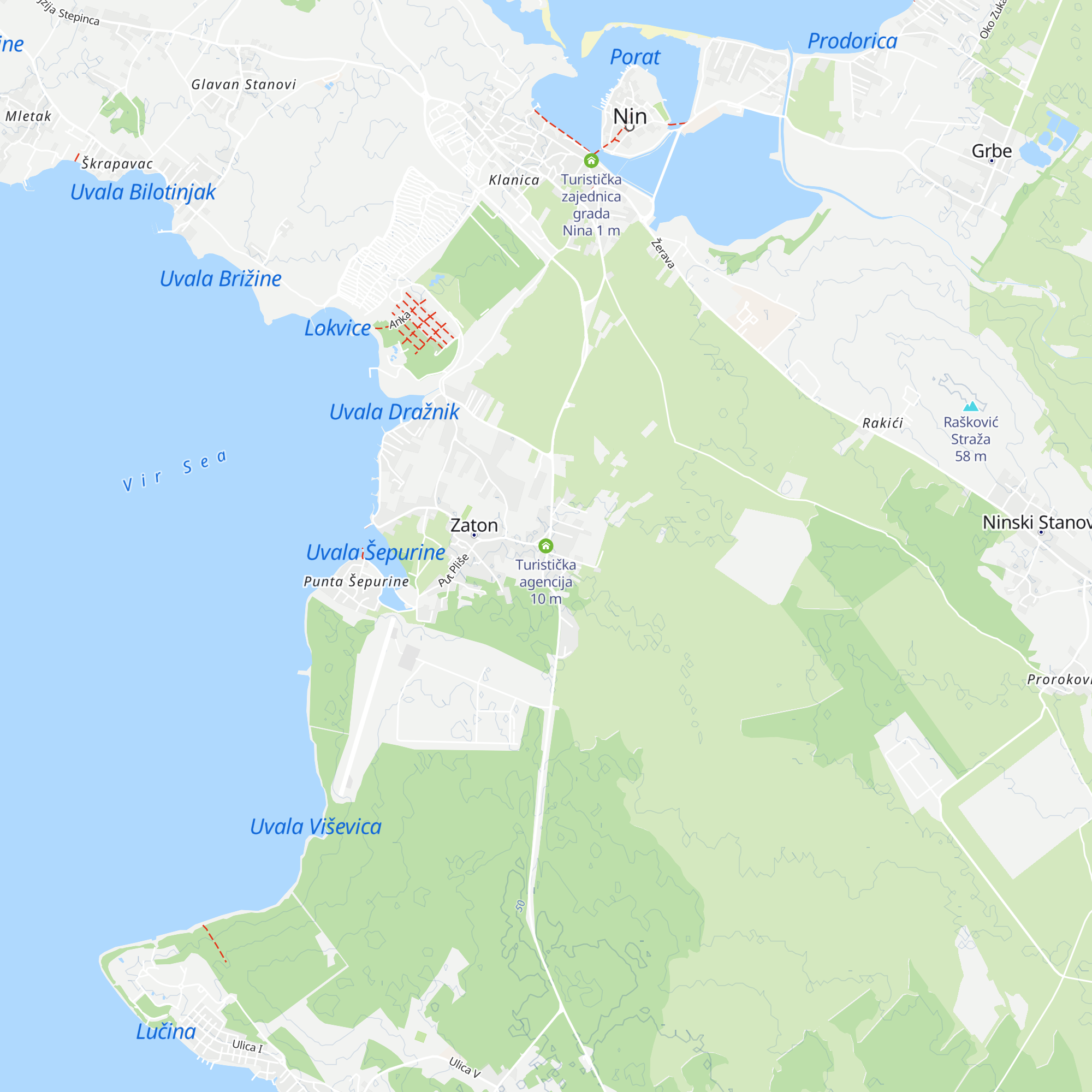 Turistička agencija map