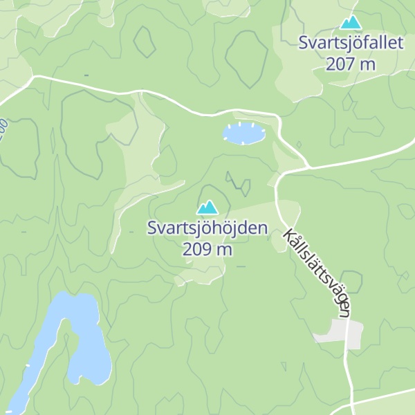 Map of Svartsjöhöjden
