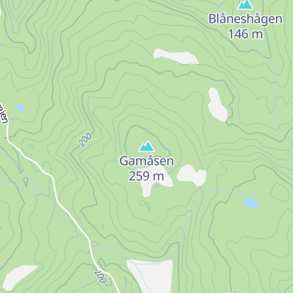 Map of Gamåsen