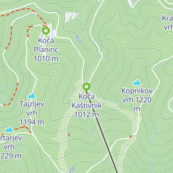 Map of Koča Kaštivnik
