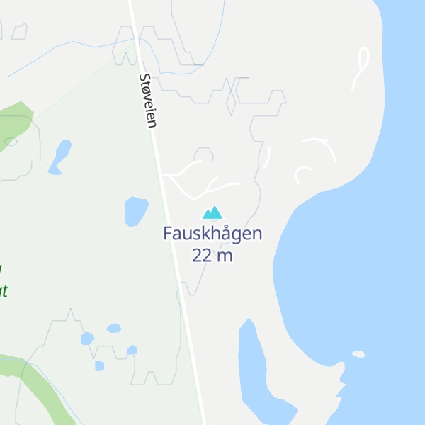 Map of Fauskhågen